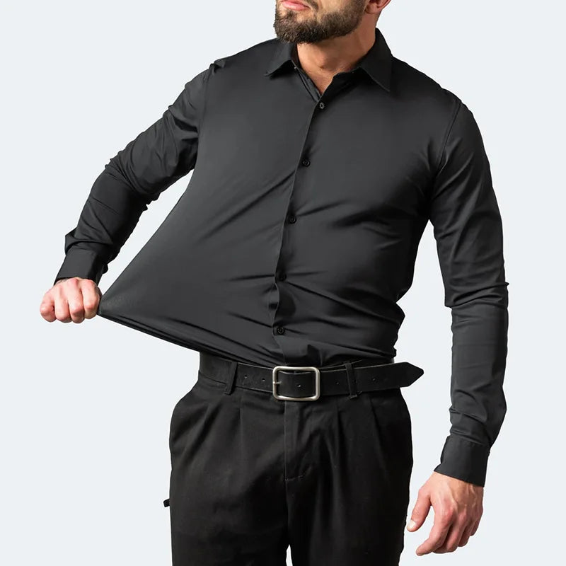 Camisa Ultra Tech, única camisa social que permanece impecável o dia todo, sem amassar